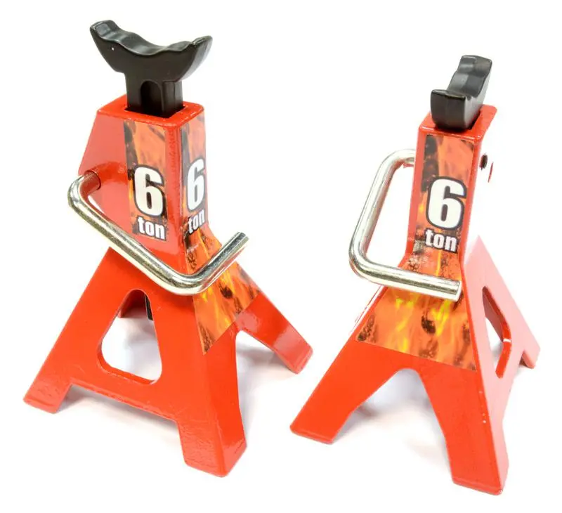 C25764RED Model Jack Stands 1/10 1/8 Rock Crawler (2)