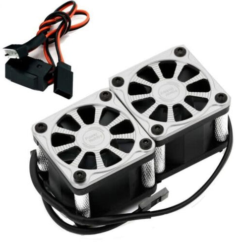 PHF118SILVER  TWISTER TWIN DUAL 40MM FANS