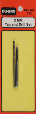 3MM TAP AND DRILL SET (Part # DUB372)