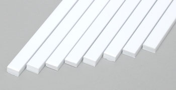 EVERGREEN STYRENE STRIPS .080x.156" (8) (Part # EVG167)