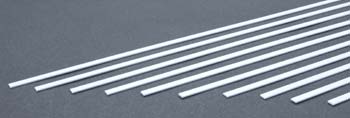 EVERGREEN STYRENE STRIPS .030x.156" (10) (Part # EVG137)