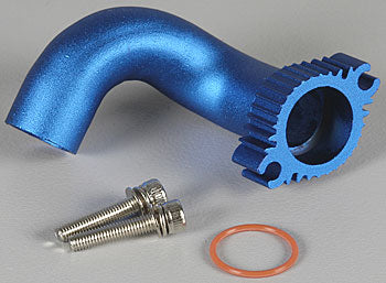 TRA5287 Header Blue Anodized Rustler 2.5 (Part # TRA5287)