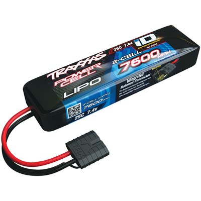 25C 7.4V 7600mAh Lipo Battery, w/TRA ID (PART# TRA2869X)