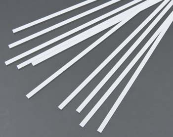 EVERGREEN STYRENE STRIPS .015x.156" (10) (Part # EVG117)