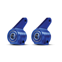 TRA3636a AlumSteeringBlocks (2),Bl w/ BallBearings RU, ST,Blue