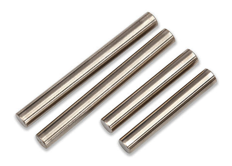 TRA7742 Suspension pin set, shock mount (front or rear, hardened steel), 4x25mm (2), 4x38mm (2)