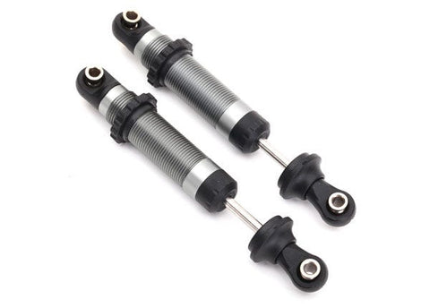 TRA8260 Shocks, GTS, silver aluminum (assembled with spring retainers) (2)