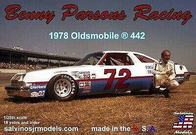 SJMBPO1978D BENNY PARSONS RACING 1978 OLDSMOBILE 442 1/25 SCALE MODEL KIT