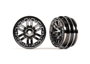 TRA9768-BLKCR Wheels, 1.0" (black chrome) (2)