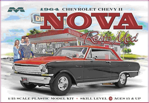 MOE2321 1/25 1964 Chevy II Nova Resto Mod Car