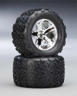 TRA3669 Chrome Wheel (FR )with TalonTire (2)