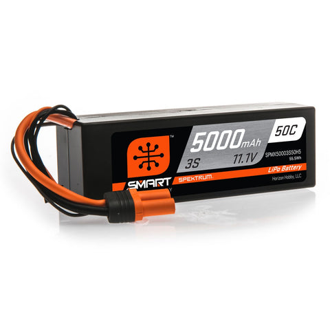 SPMX50003S50H5  5000mAh 3S 11.1V 50C Smart LiPo Hardcase; IC5