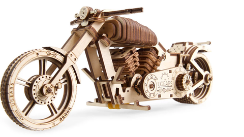 UTG0038 UGears Motorcycle Bike VM-02 Wooden 3D Model