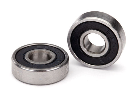 TRA5099A Ball bearing, black rubber sealed (6x16x5mm) (2)