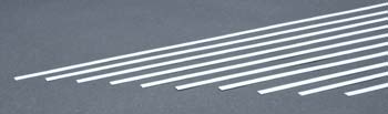 EVERGREEN STYRENE STRIPS .015x.188" (10) (Part # EVG118)