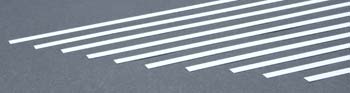 EVERGREEN STYRENE STRIPS .015x.250" (10) (Part # EVG119)