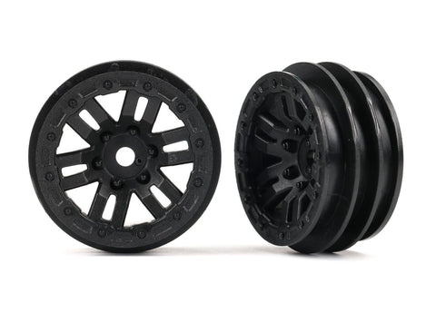 TRA9768 Wheels, 1.0" (black) (2)