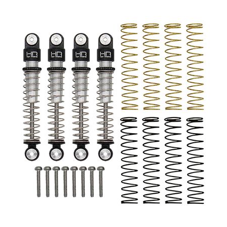 HRASXTF428LT Aluminum Threaded Long Travel Shocks Axial SCX24