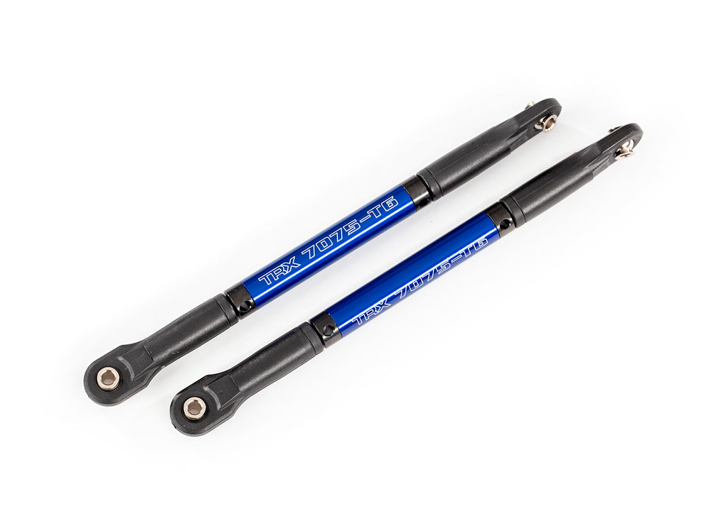 TRA8619X Push rods, aluminum (blue-anodized), heavy duty (2) (assembled with rod ends and threaded inserts)